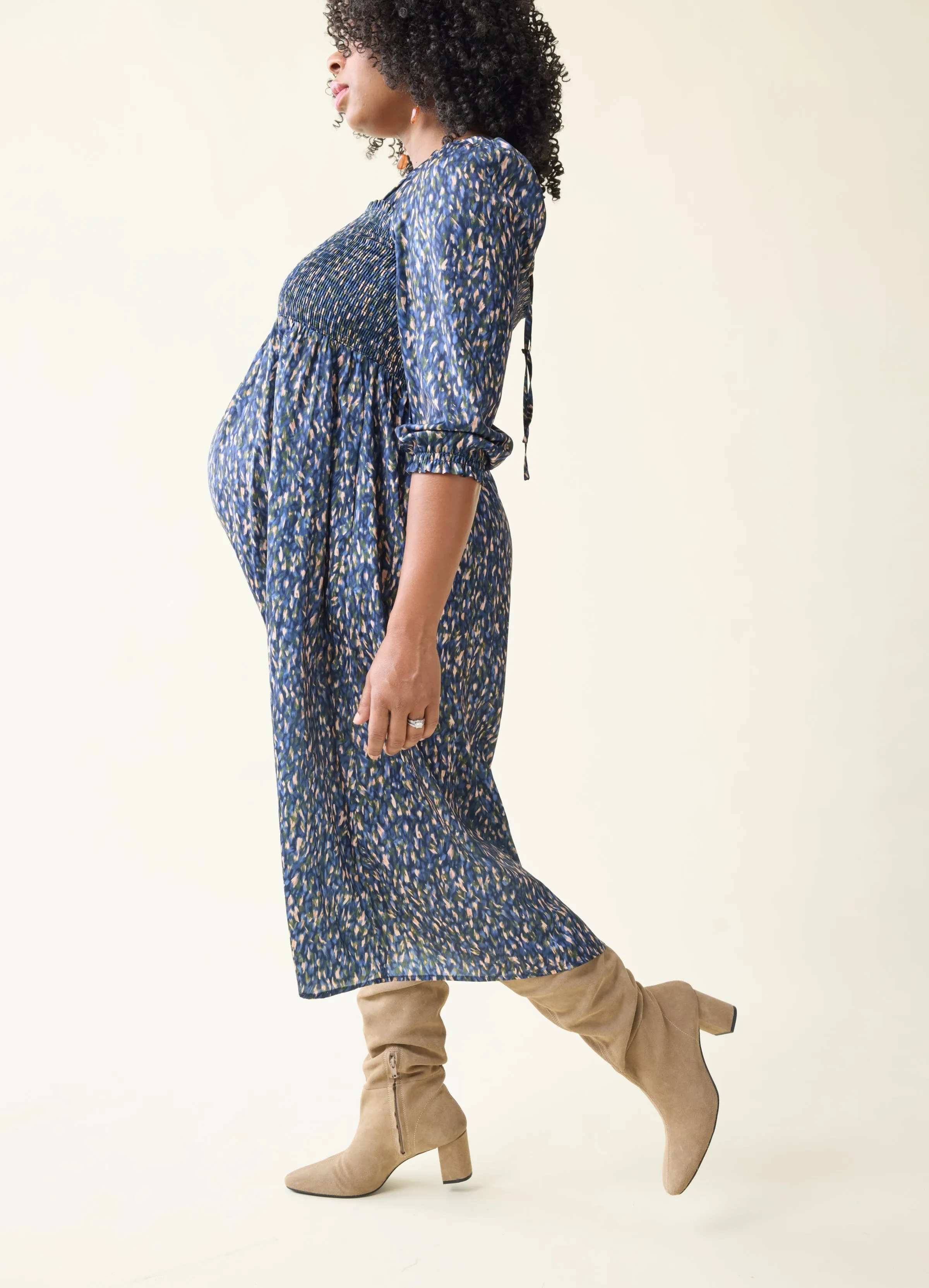 The Breeze Maternity Midi Dress