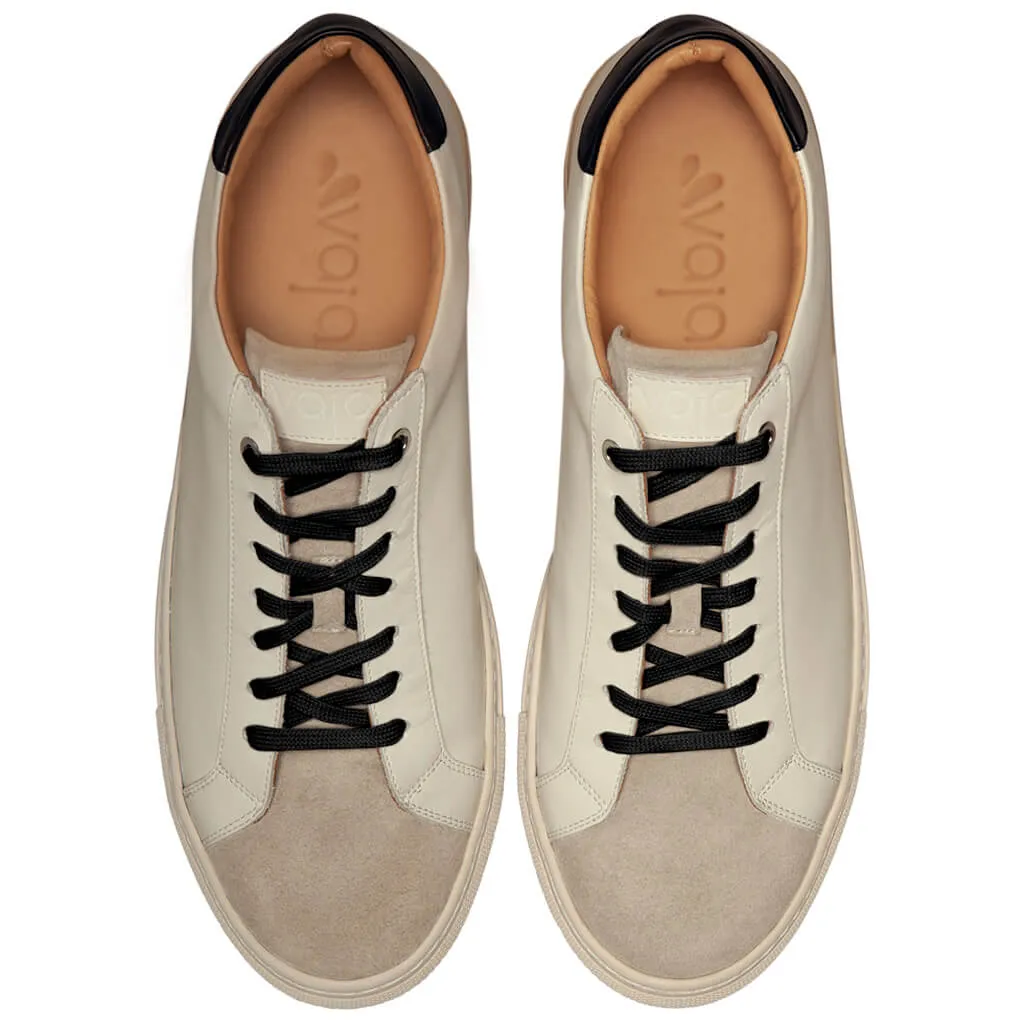 Urban White & Grey Leather Sneakers