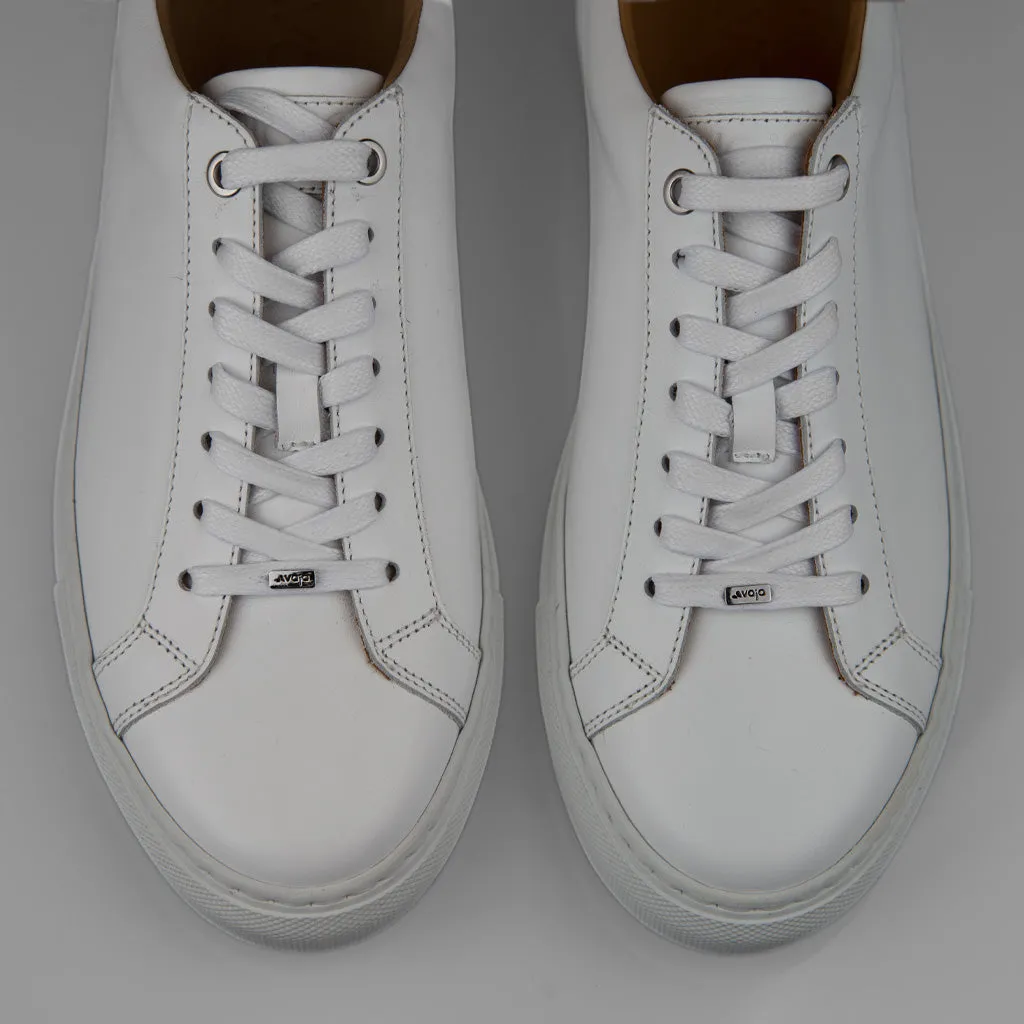 Urban White Leather Sneakers