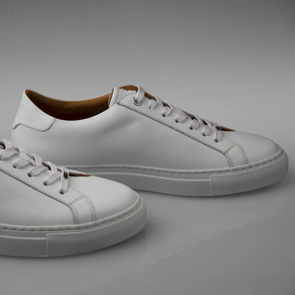 Urban White Leather Sneakers