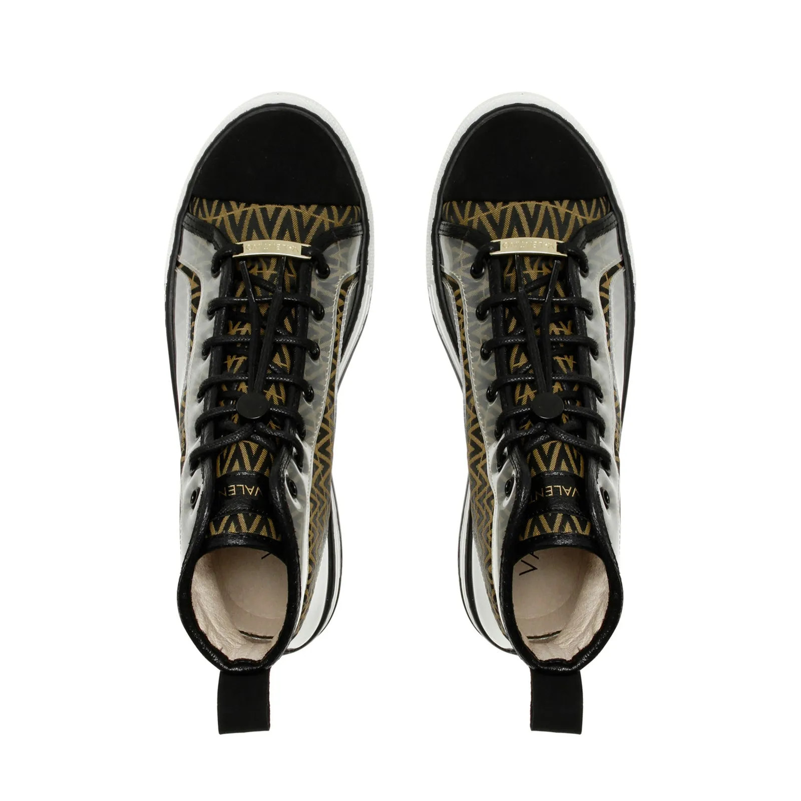 VALENTINO High Top Sneaker in multicolor monogram fabric