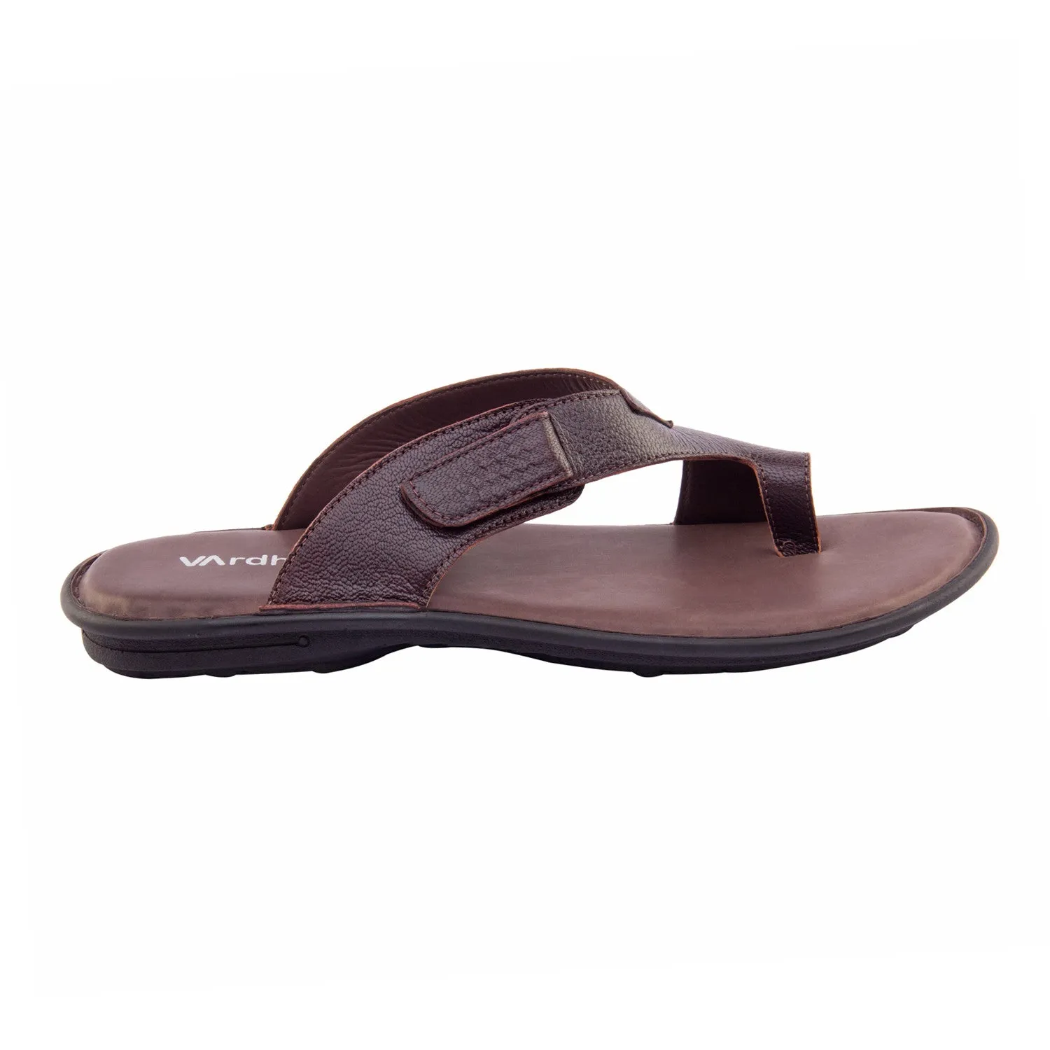 Vardhra Men 100% Genuine Leather - Thong Sandals / Slippers - Brown