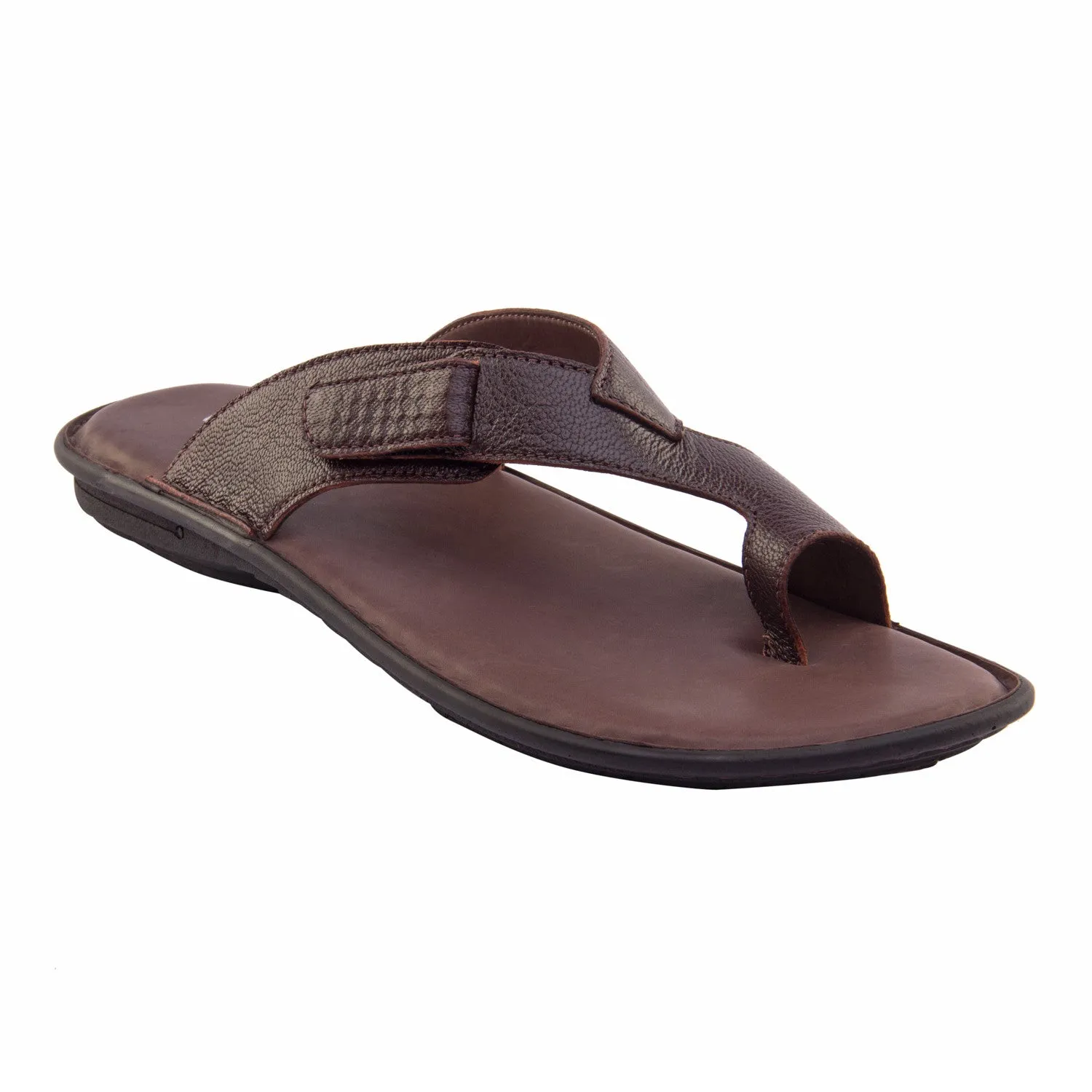 Vardhra Men 100% Genuine Leather - Thong Sandals / Slippers - Brown