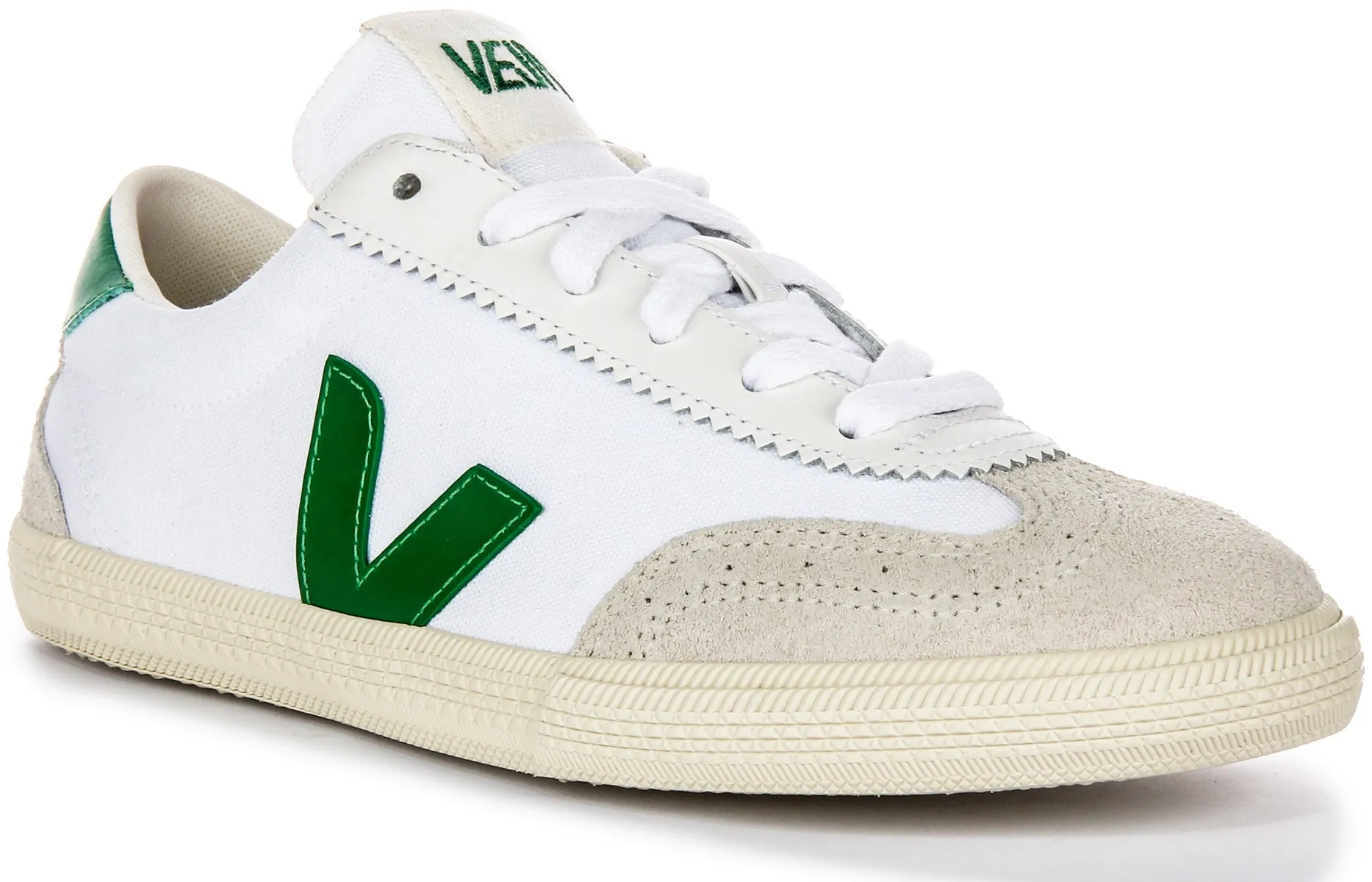 Veja Volley In White Green For Women