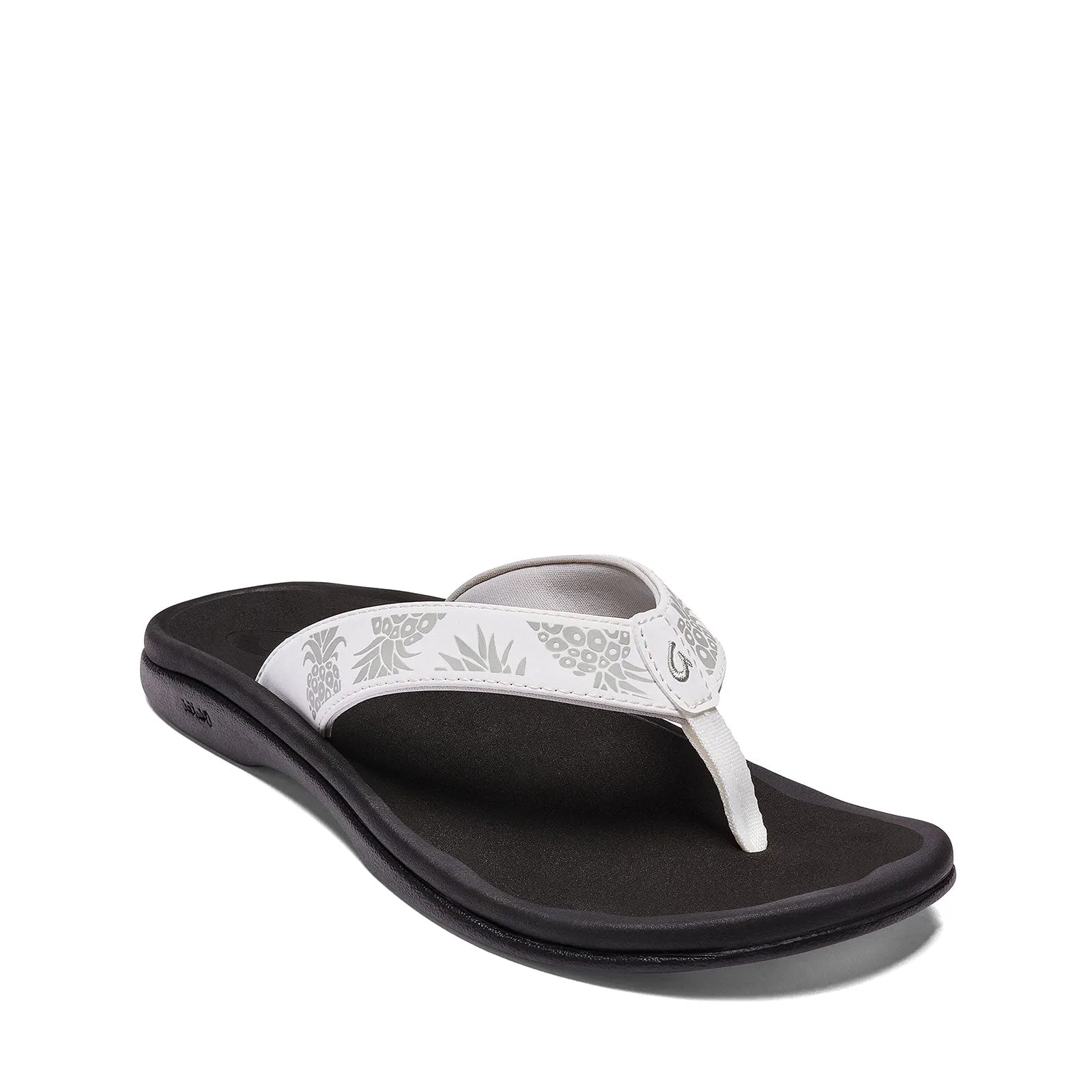 Women's Shoes OluKai OHANA Water Resistant Sandals 20110-WBHQ BRIGHT WHITE / HUA