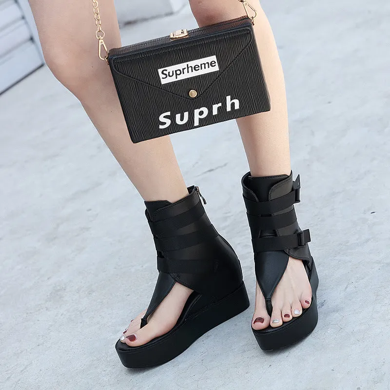 Women's Wedge Shoes Summer Platform Open Toe Gladiator Sandals